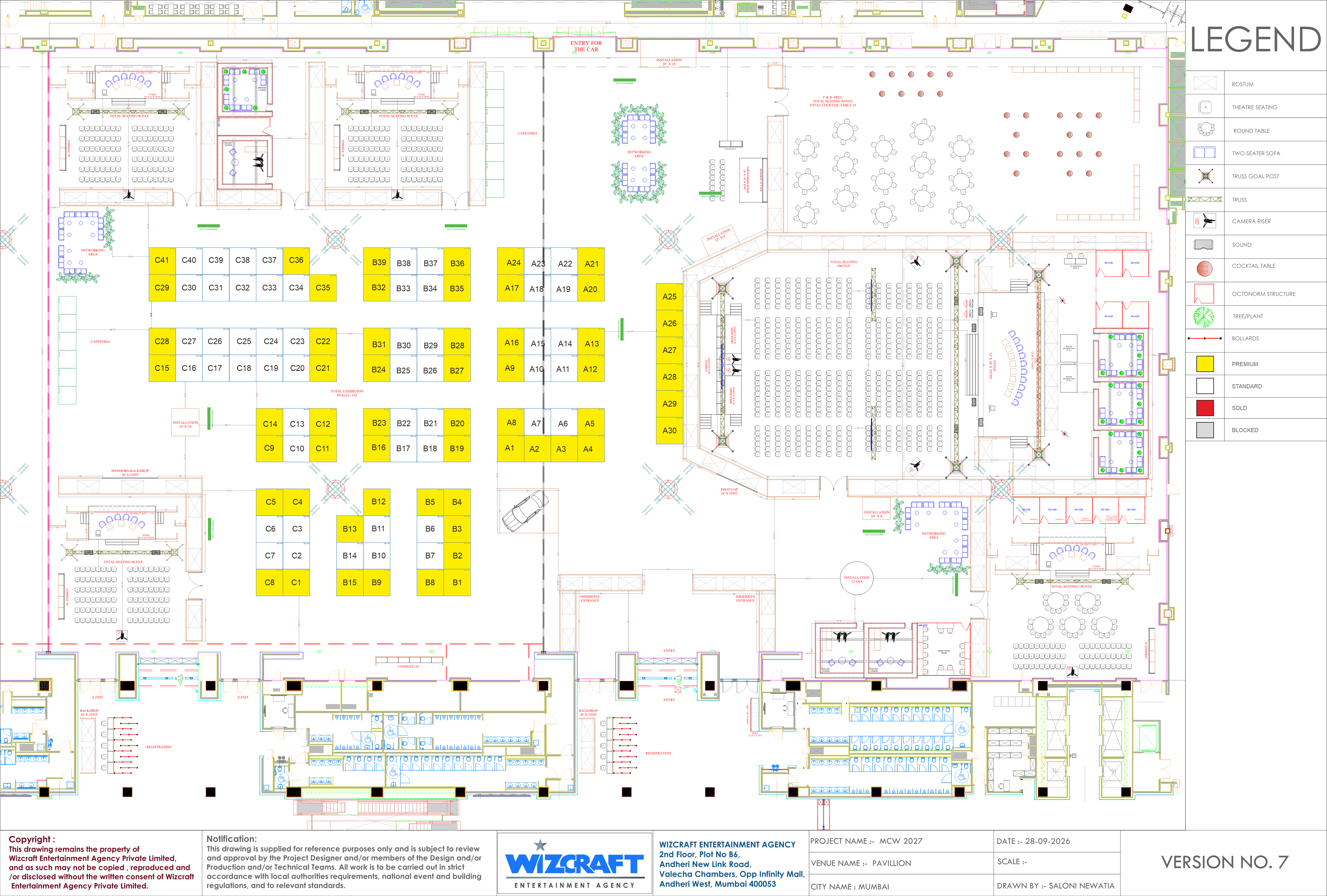 MCW 2027 exhibition pavilion floor plan